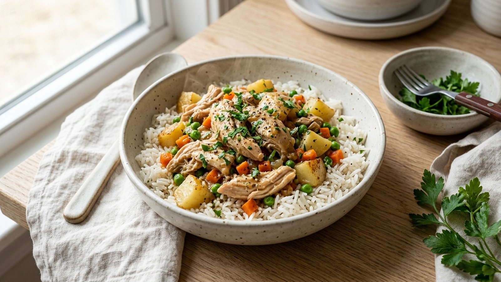 Slow Cooker Chicken and Rice Casserole